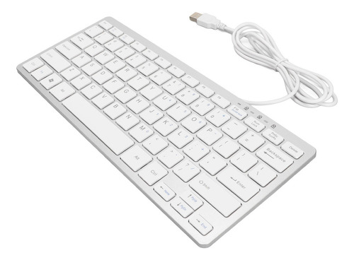 Teclado Usb Con Cable, 78 Teclas, Ultradelgado, Mini Portáti