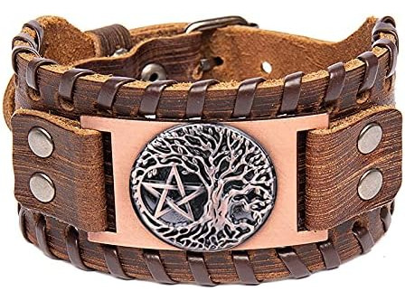  Pulseira Viking Turtledove Árvore Da Vida - Pulseira Nórdic