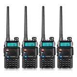 Pack 4 Radio Baofeng Walkie Talkie Uv-5r