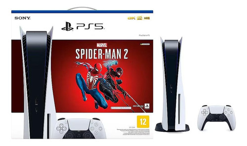 Console Playstation 5   Spider-man 2  Com 1 Contro - Pmp500005001fgr