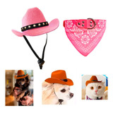 Sombrero Vaquero Perros Razas Pequeñas Paliacate De Regalo