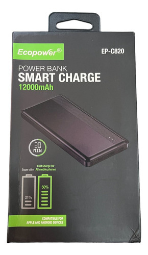 Charger Portabel Powerbank Smart Ecopower 12000mah Ep-c820 