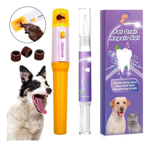 Torno Corta Uñas + Blanqueador Dental Perros Gatos