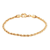 Barzel Pulsera De Cadena De Oro Chapada En Oro De 18 Quilate