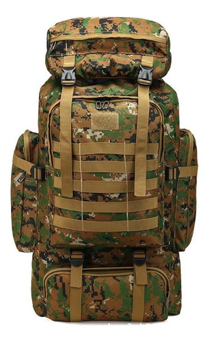 Mochila Táctica Militar 70l Campismo Senderismo Multifuncion