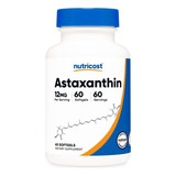 Astaxantina 12 Mg Con 60 Servicios Nutricost Importada