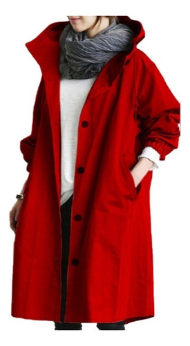 Women's Casual Fashion Solid Color Trench Coat