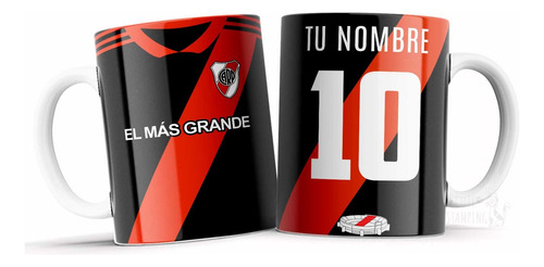 Taza Personalizada D River Plate Camiseta Cn Nombre P/regalo