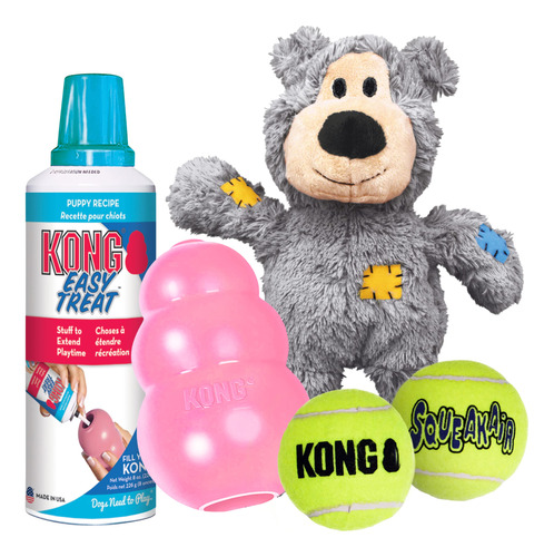 Kong - Kit De Juguetes Para Cachorros - Incluye Cachorro, Fa