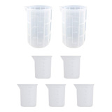 Vasos Medidores De Silicona De 350 Ml For Mezclar Resina Ep