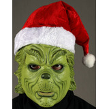 Máscara El Grinch Odio Navidad Navideño Fiesta Color Verde