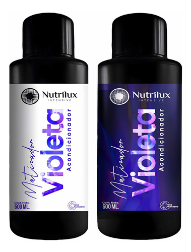 Shampoo + Acondicionador Matizador Azul O Violeta 500 Ml C/u