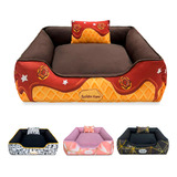 Caminha Pet 2 Peças 60x60 Cachorro Gato Cama Pet Estampada