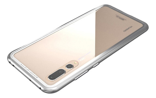 Funda Magnética De Metal Con Vidrio Huawei Nova 3