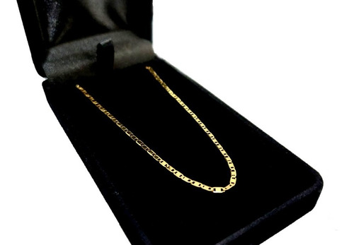 Corrente 1.80 Mm Piastrine 60 Cm De Ouro 18k 750 Masculina