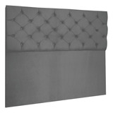 Cabeceira Cama Box Casal 140cm Jade Suede Grafite Slk Decor