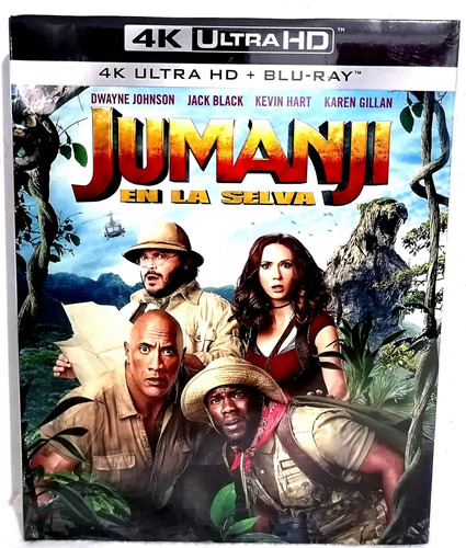 Jumanji En La Selva 4kultrahd+blu-ray Original 