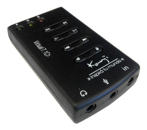 Placa De Sonido Usb7.1 Kanji Kjsnd8 Xear 3d Win 7 8 Xp Cuota