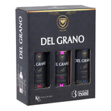 Kit Vinho Del Grano Mini Vinho Tinto Suave+seco+rose Suave