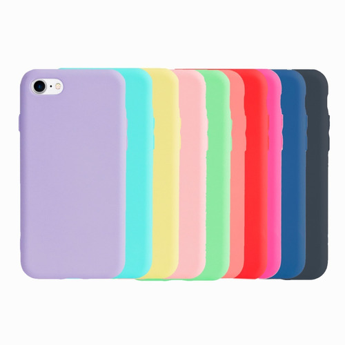 Funda De Silicona Lisa Antideslizante Para iPhone 12 Mini