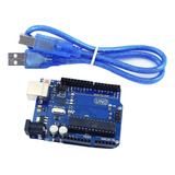 Arduino Uno R3 Original + Cable Usb Chip Desmontable Atmel