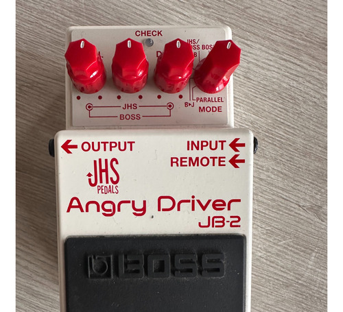 Pedal De Efecto Boss Jhs Pedals Angry Drive Jb-2  Blanco