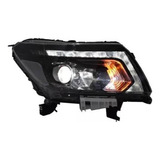 Faro Np300 Frontier 2017 2018 Al 2022 Full Led Negro Derecha