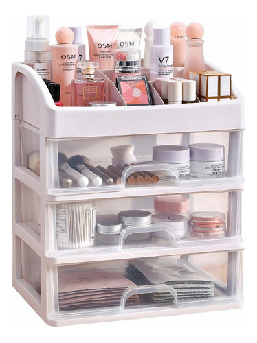 Organizador De Cosmeticos Maquillajes 3 Cajones