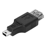 Adaptador Otg Mini Usb Macho A Usb Hembra Carga + Datos Fast