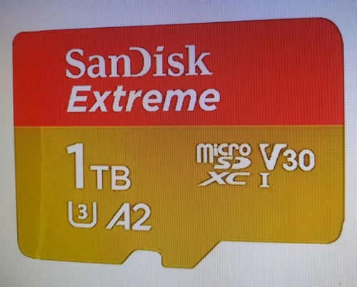 Cartão De Memória Sandisk Capacidade 1tb 1024gb