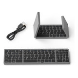 Teclado Bluetooth Plegable Con Teclado Digital