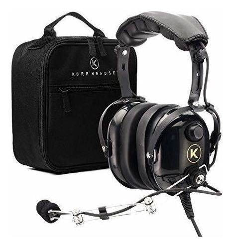 Kore Aviation P1 Pnr Mono Pilot Aviacion Auriculares Con Sop