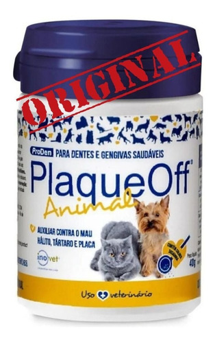 Plaqueoff Animal Removedor Tártaro 40g Cães E Gatos Inovet