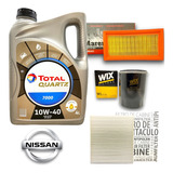 Kit Filtros + Aceite Total 7000 Nissan March Note Versa 1.6