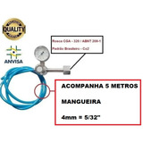 Relogio Registro Valvula Manometro Para Cilindro Co2 Carbox