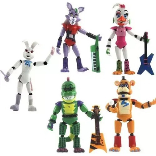 Figura Fnaf Security Breach 2022, 5 Piezas, Muñecos, Brinq