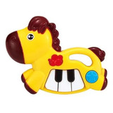 Piano Caballo Organeta Musical Bebes Niño + Bateria Juguete