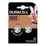 Bateria Cr2032 Duracell Pilha Moeda Lítio 3v - Cartela C/2un