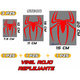 Vinil Reflejante Stickers Spiderman Ktm Casco Universal 3 Pz
