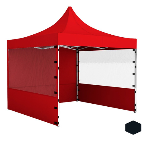 Gazebo Plegable 3x3m Alum C/paredes Y Accesorios