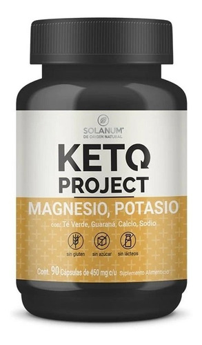 Solanum Keto Project Magnesio, Potasio 90 Capsulas Sfn Sabor Sin Sabor