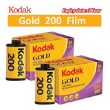 2 Rollos De Película Kodak Gold 200 Color 35 Mm Para M35/m38