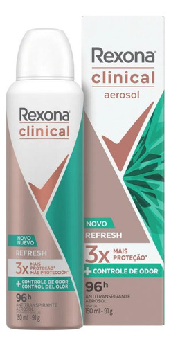 Rexona Clinical Aerosol Refresh 96h X150 