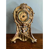 Antiguo Reloj De Chimenea Estilo Art Nouveau Fabricado Usa