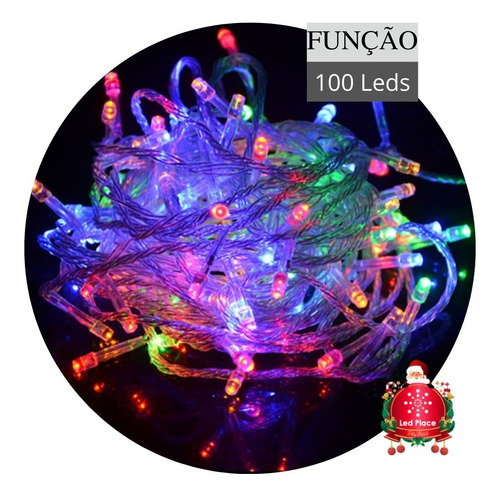 Pisca Pisca 100leds Função Luz Colorido Fairy 10 Metros