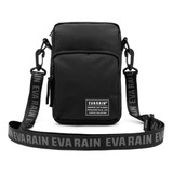 Mini Bag Bandolera Urbana Morral Negra Sin Genero Eva Rain®