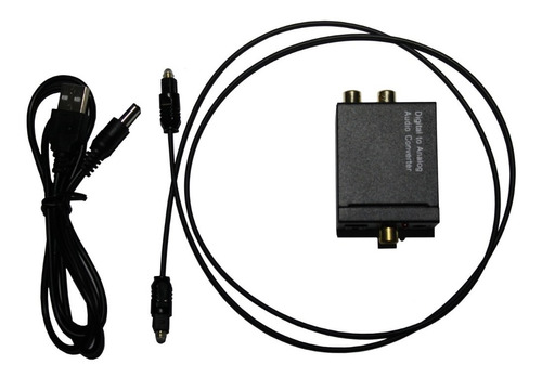 Convertidor Adaptador Audio Digital Analógico Óptico Rca