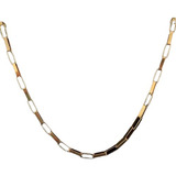 Corrente Cordao Oca Alongada 60cm Masculino Ouro 18k Cartier