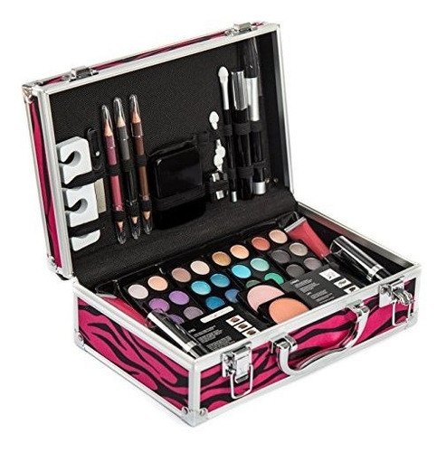 Kit De Maquillaje Porofesional Todo En Uno Estuche Rojo Zebr