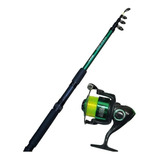 Combo De Pesca Caña Surfish Snake 2,70m + Reel Guazu Variada